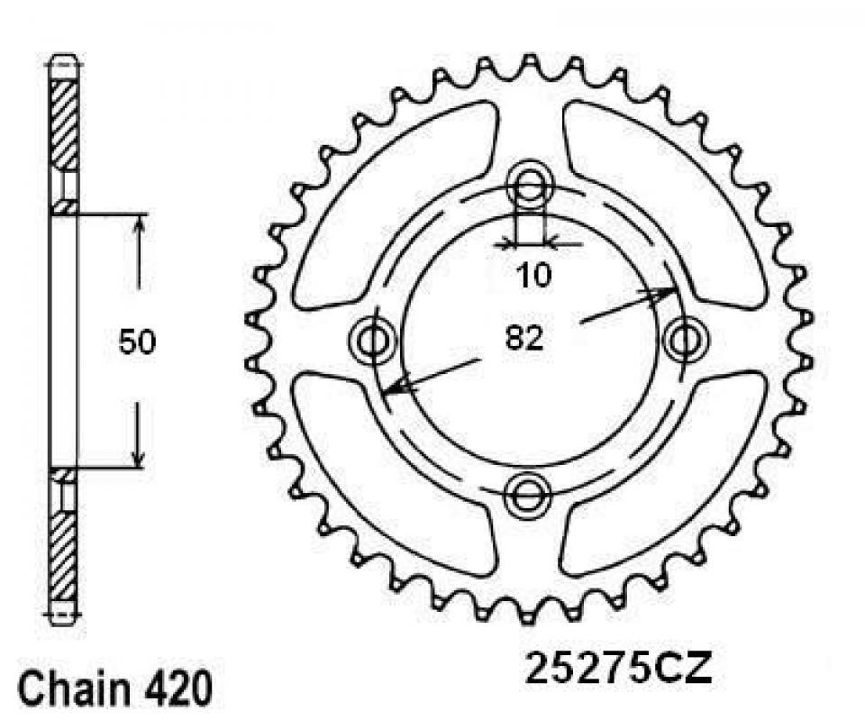 photo piece : Couronne de transmission->Skyteam Dax Replica