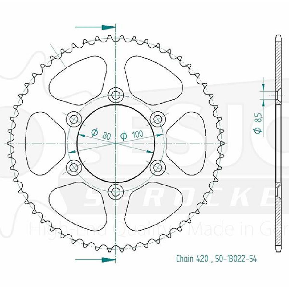 Couronne de transmission pour  