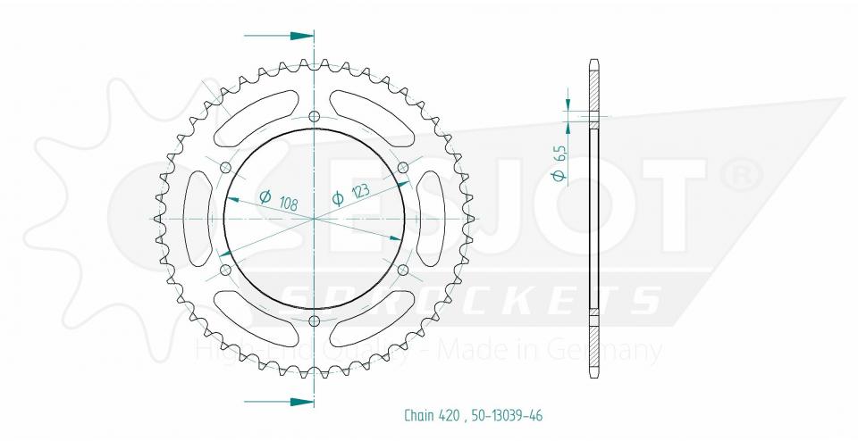 Couronne de transmission pour  