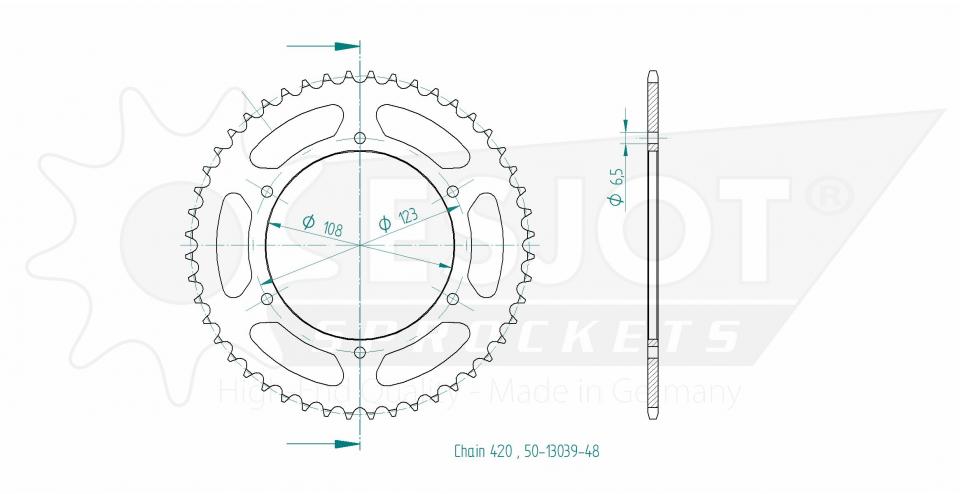 Couronne de transmission pour  