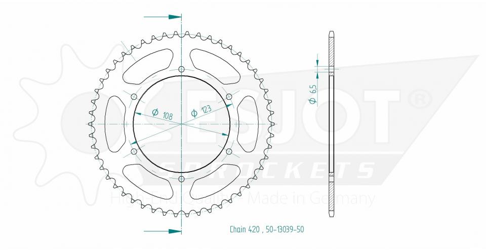 Couronne de transmission pour  