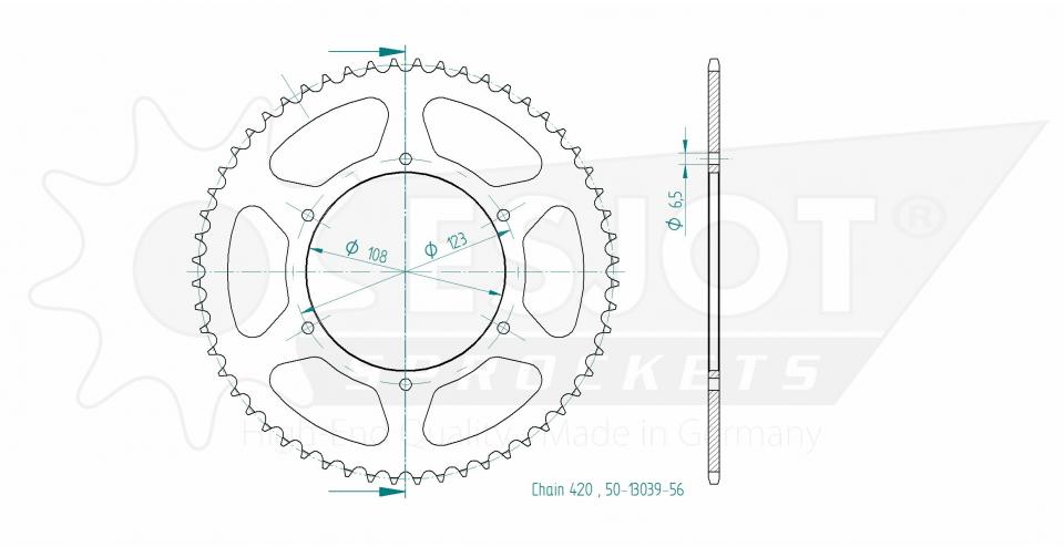 Couronne de transmission pour  