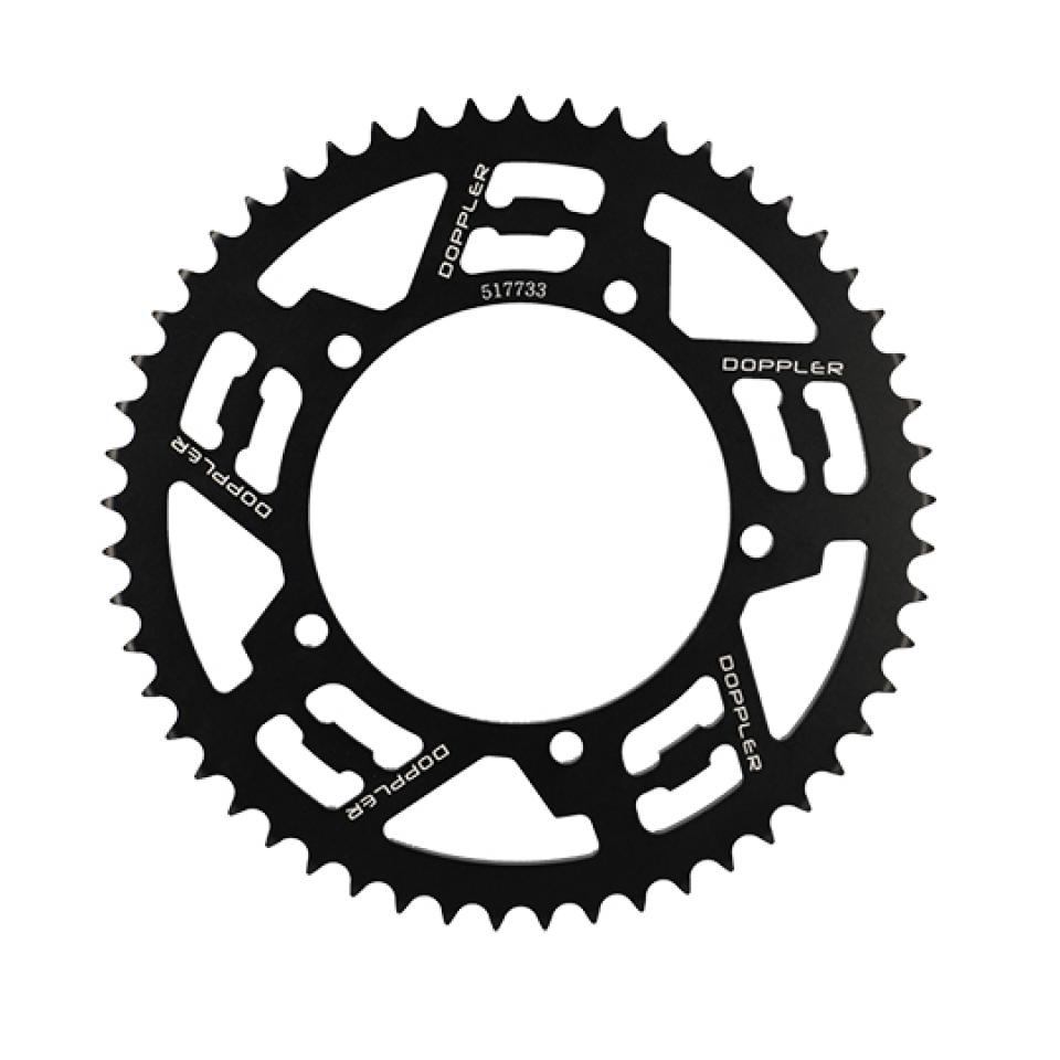 Couronne de transmission alu noir Doppler pour moto Sherco 50 SM 53 dts 428 Ø110