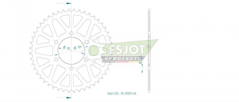 Couronne de transmission pour Kawasaki NINJA ZX-4RR ZX