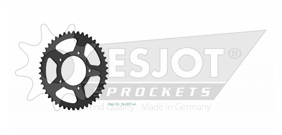 Couronne de transmission Esjot pour Moto Zontes 125 ZT Urban 2021 à 2024 Neuf