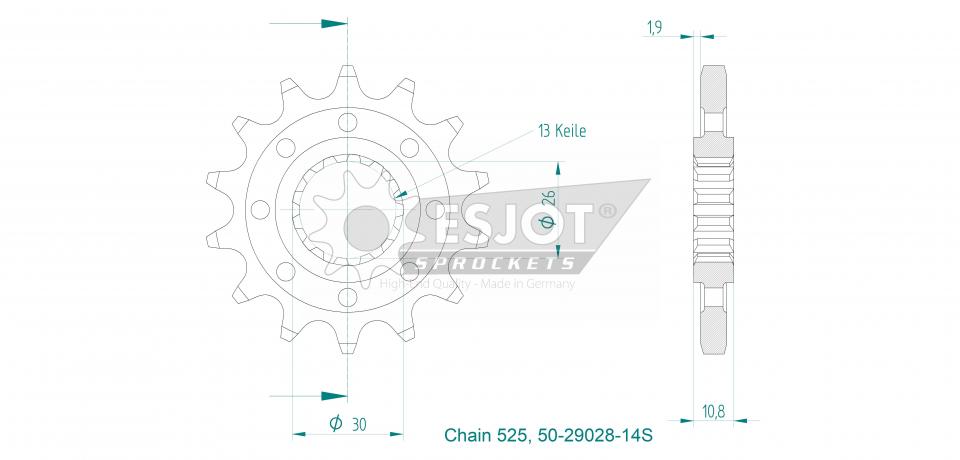 Couronne de transmission pour  