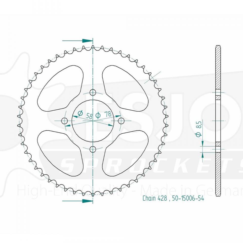 Couronne de transmission pour  