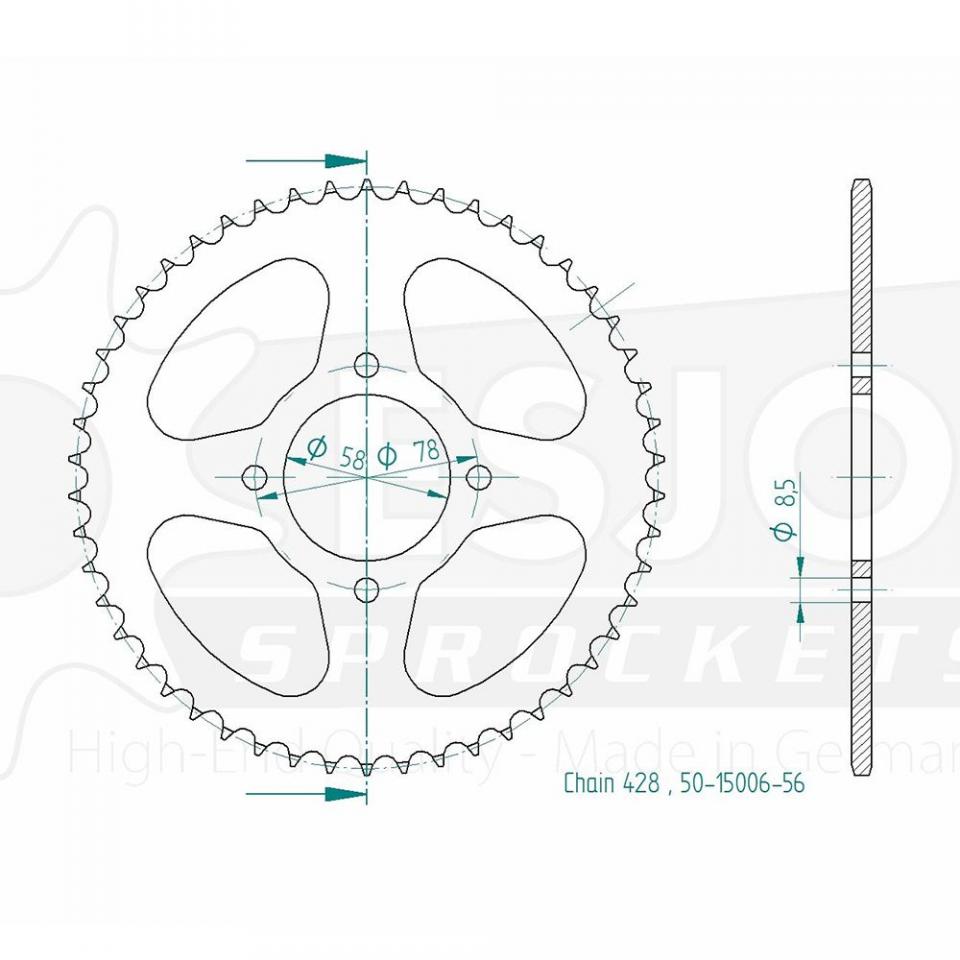 Couronne de transmission pour  