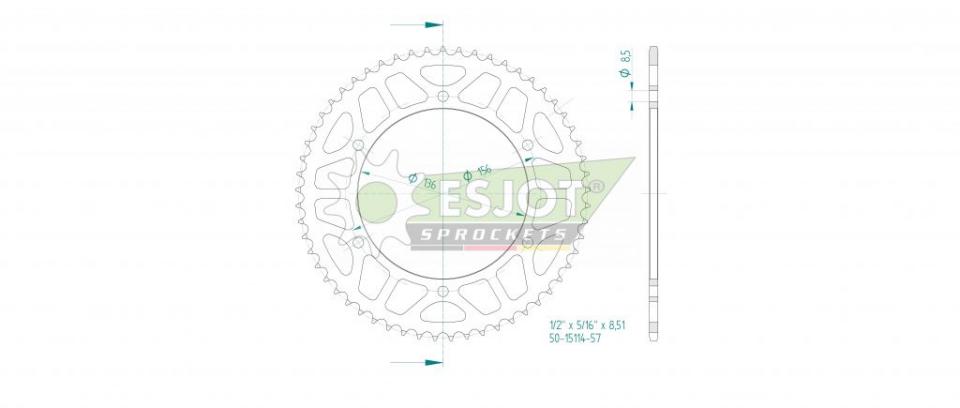 Couronne de transmission pour Fantic XMF MOTARD