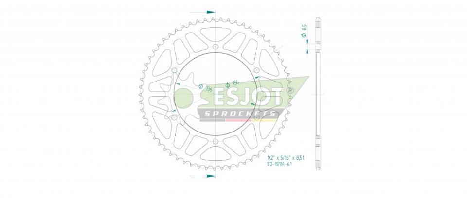 Couronne de transmission pour Fantic CABALLERO FLAT TRACK