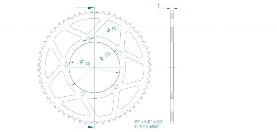 Couronne de transmission pour  
