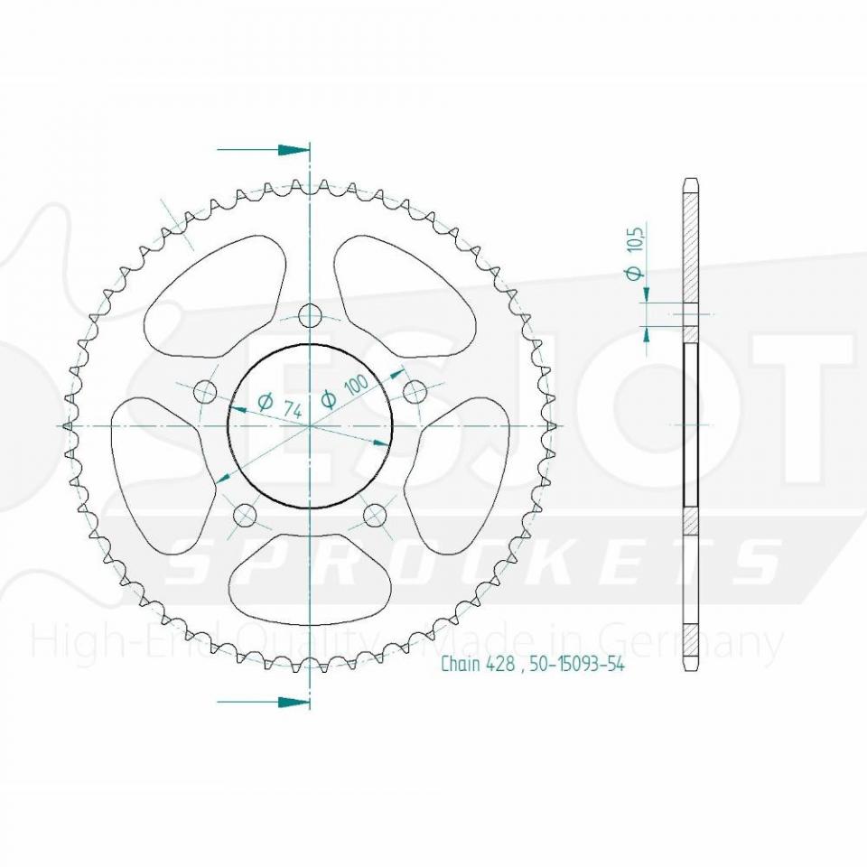 Couronne de transmission pour Swm SM R I