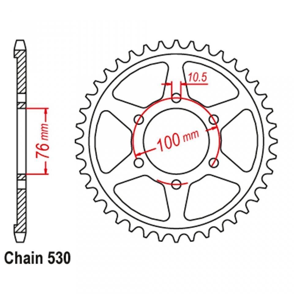 Couronne de transmission PBR pour moto Husaberg 390 FE 825 45 C45 45dts Neuf