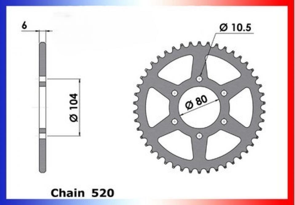 Couronne de transmission pour CF moto NK
