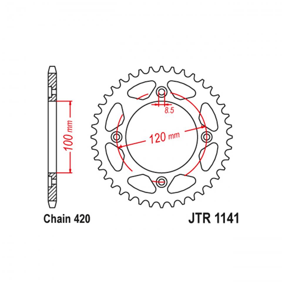 Couronne de transmission JT Sprockets pour Auto Neuf