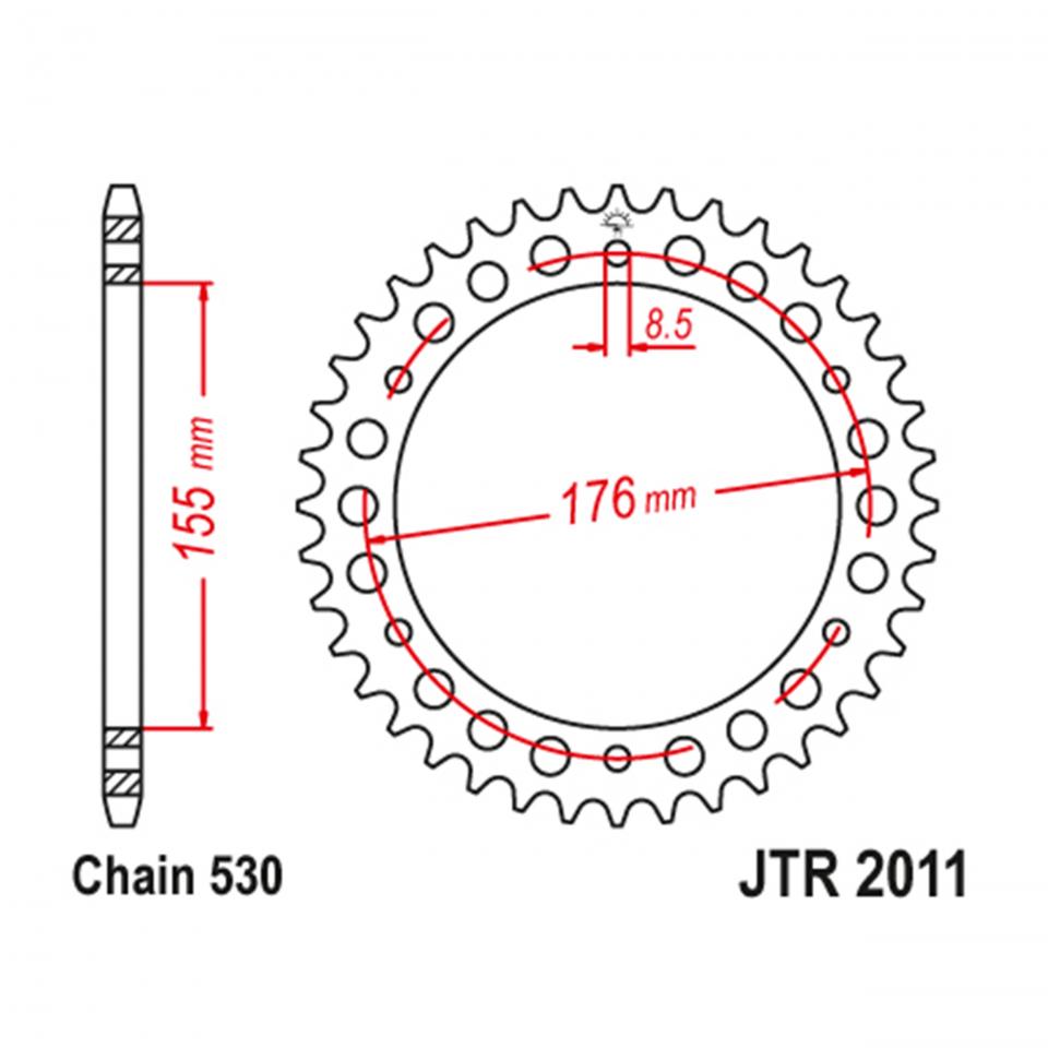 Couronne de transmission JT Sprockets pour Auto Neuf