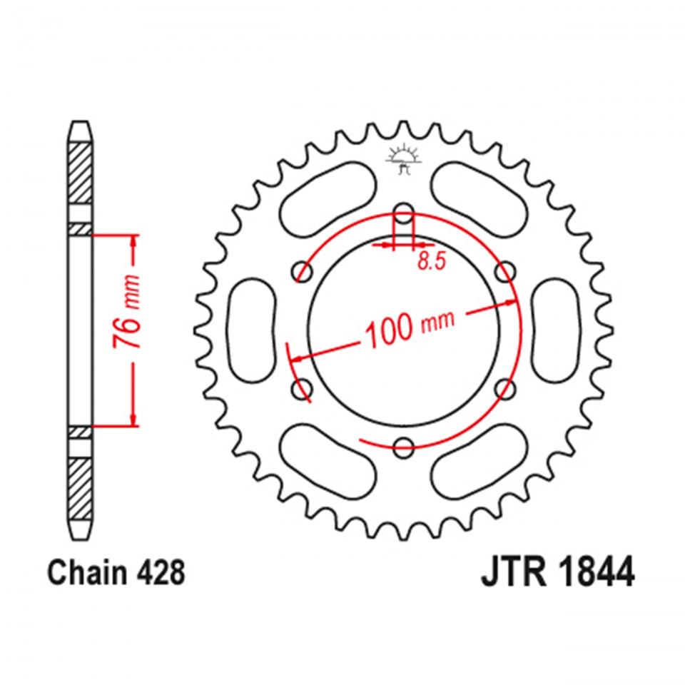 Couronne de transmission JT Sprockets pour Auto Neuf