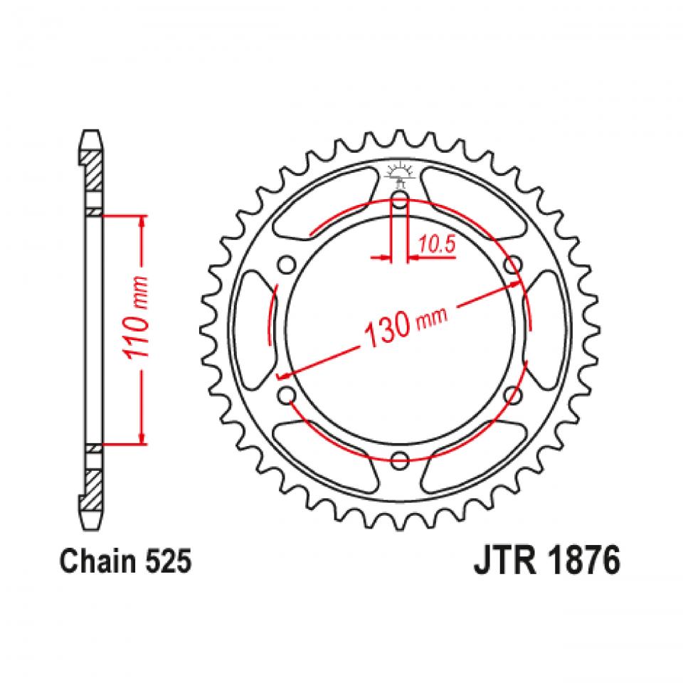 Couronne de transmission JT Sprockets pour Auto Neuf