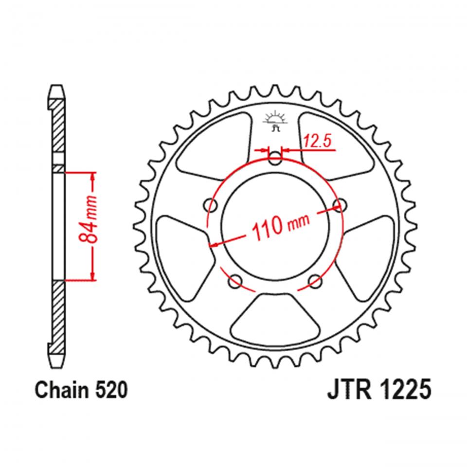 Couronne de transmission JT Sprockets pour Auto Neuf