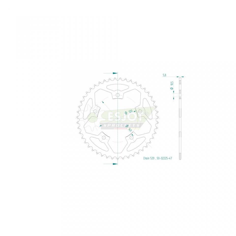 Couronne de transmission pour  