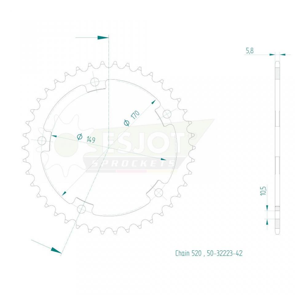 Couronne de transmission pour  