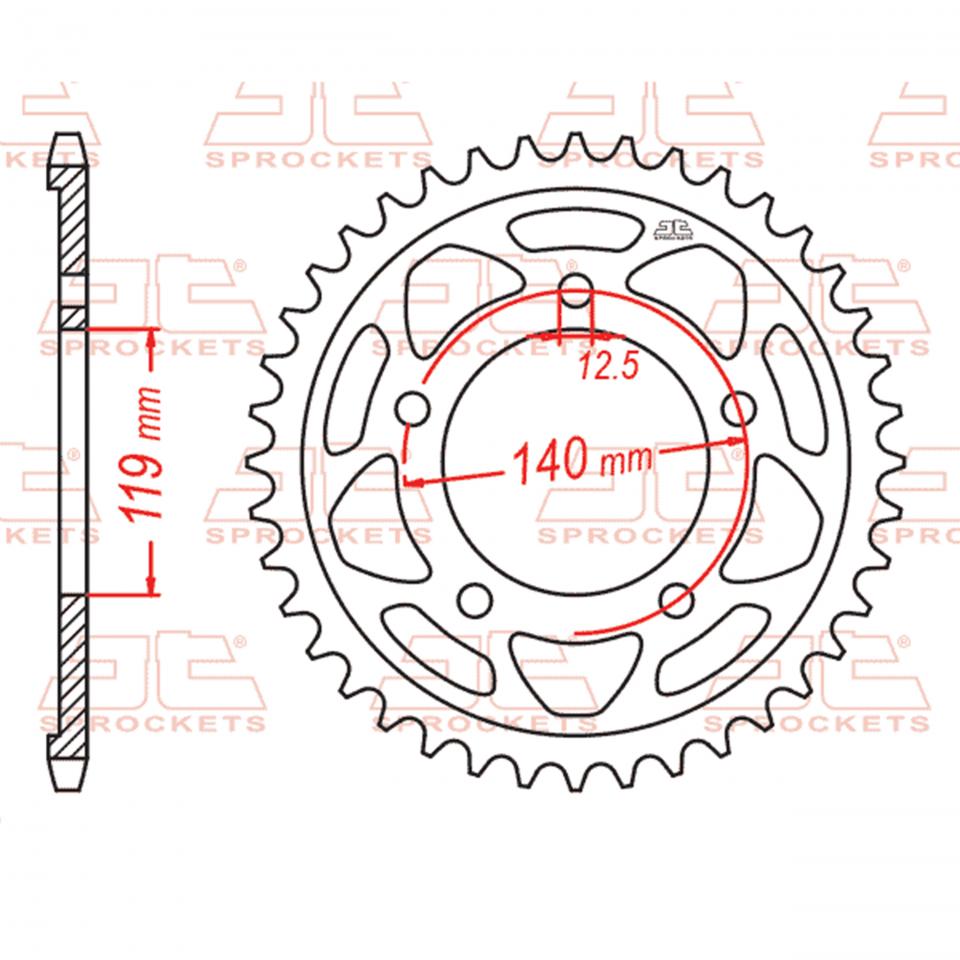 Couronne de transmission JT Sprockets pour Auto Neuf