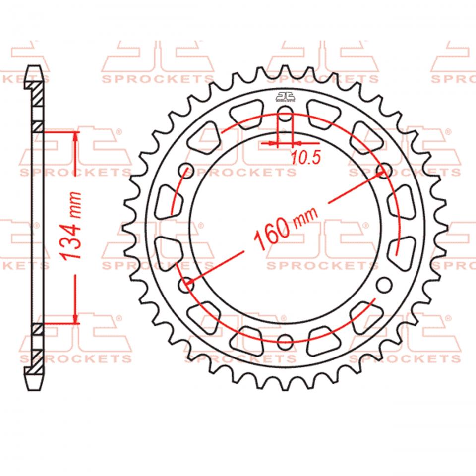Couronne de transmission JT Sprockets pour Auto Neuf