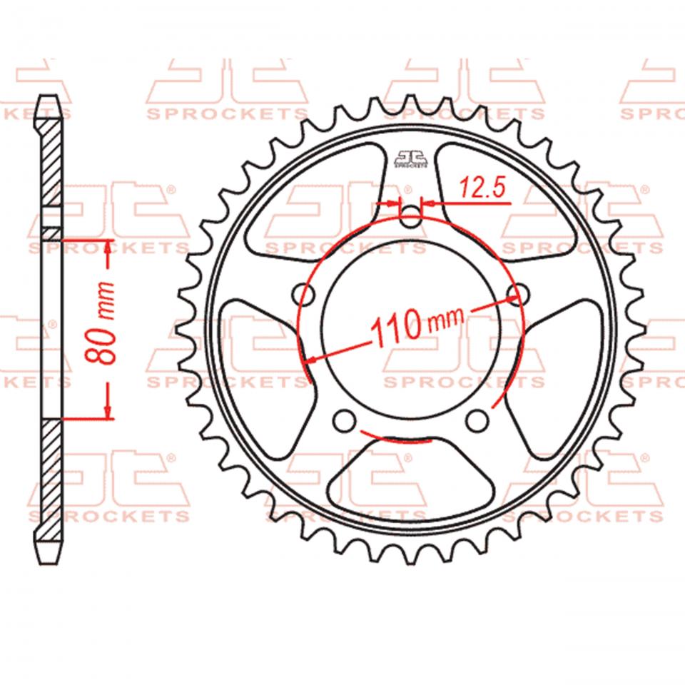 Couronne de transmission JT Sprockets pour Auto Neuf