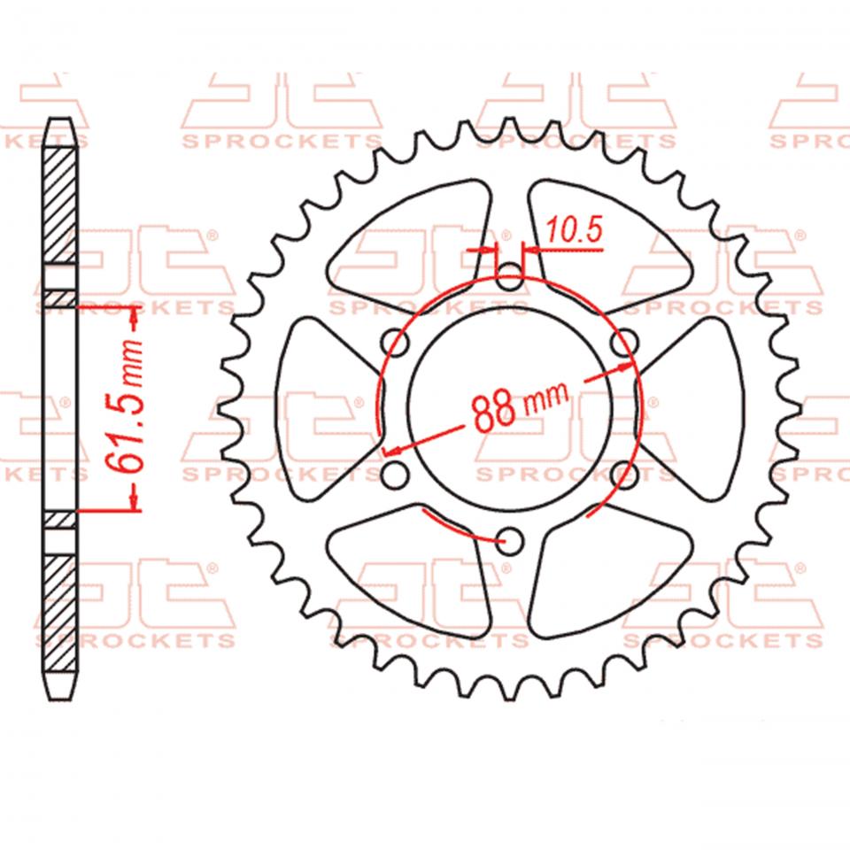 Couronne de transmission JT Sprockets pour Auto Neuf
