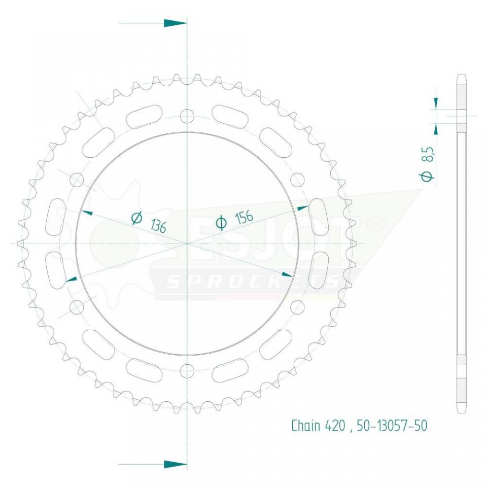 Couronne de transmission pour  