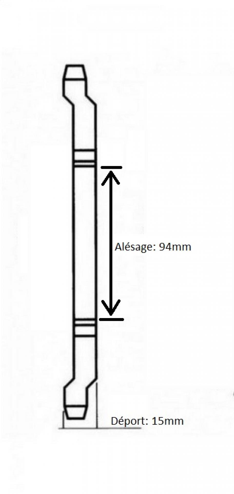 Couronne de transmission pour mobylette Peugeot 103 60 dts Ø94mm deport 15mm