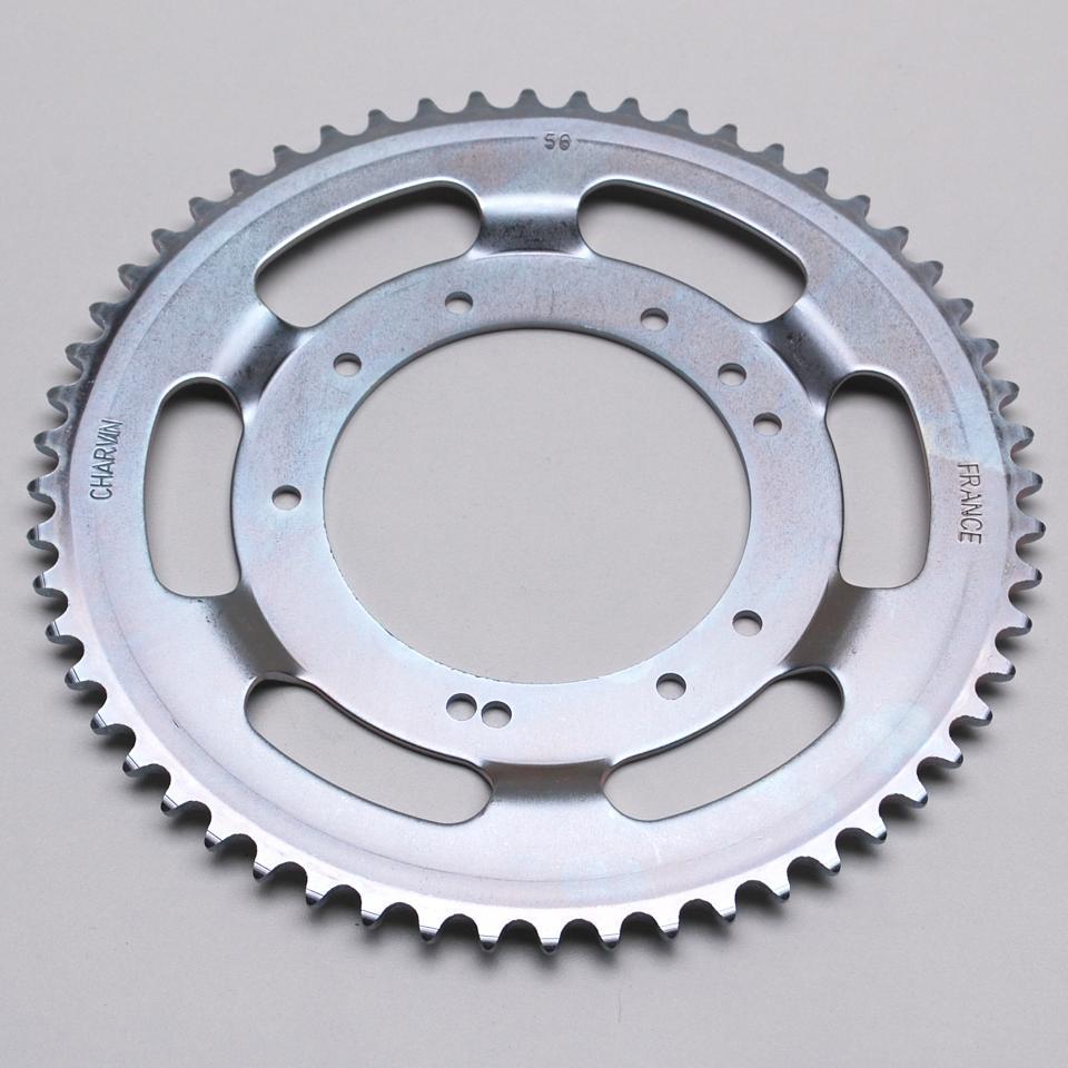 Couronne de transmission Charvin pour mobylette MBK 50 51 56 dents pas 415 alésage 98mm Neuf