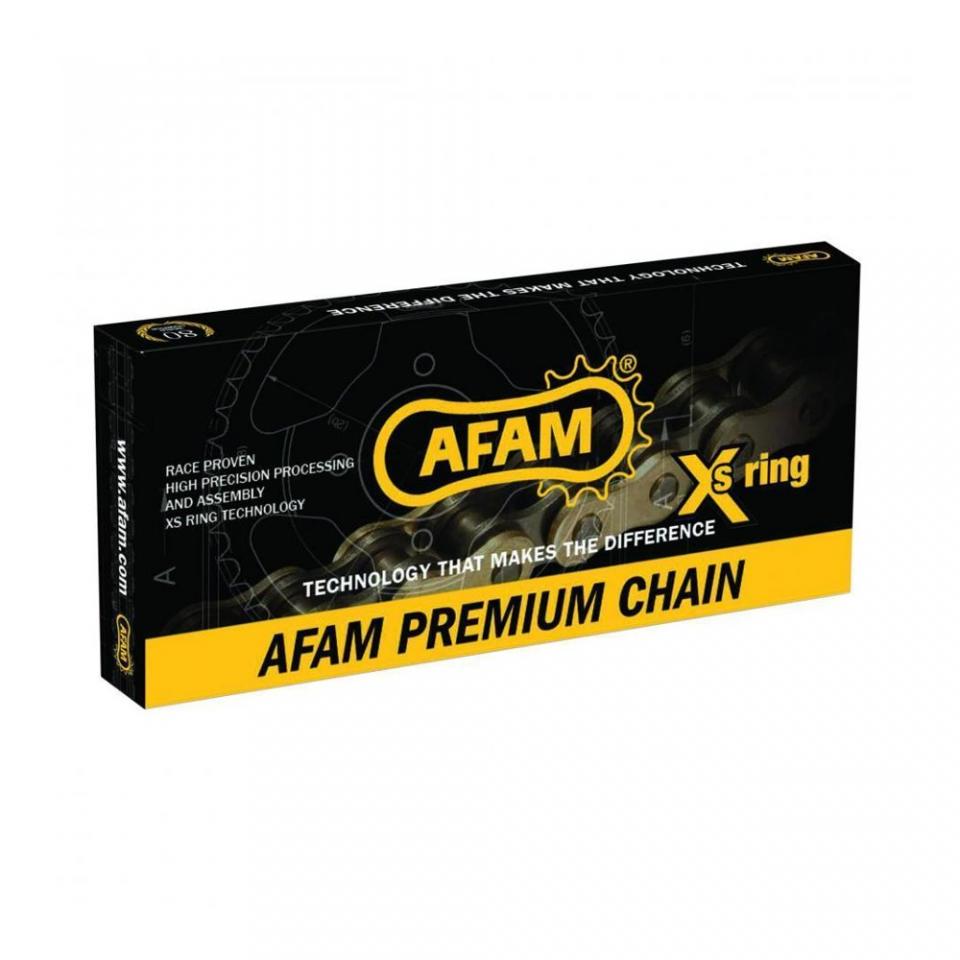 Chaîne de transmission Afam 130 maillons Pas 530 coloris OR pour moto Neuf