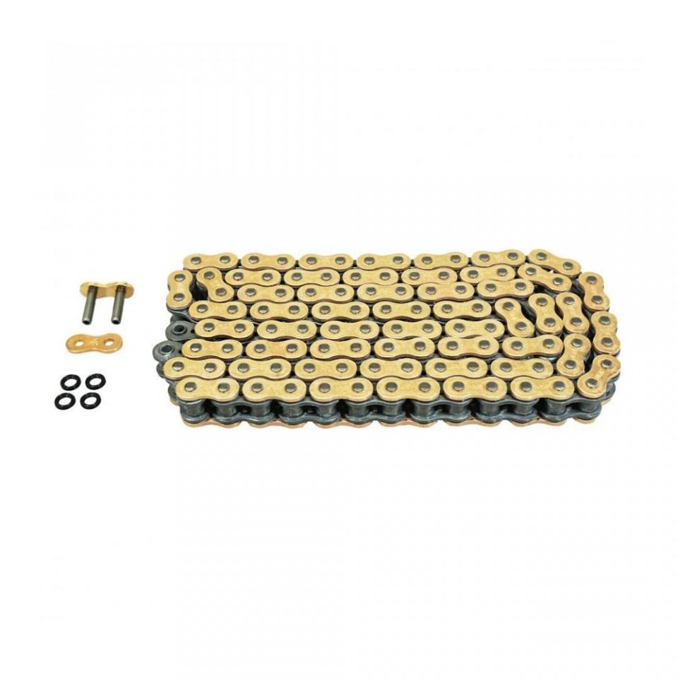 Chaîne de transmission Afam 130 maillons Pas 530 coloris OR pour moto Neuf