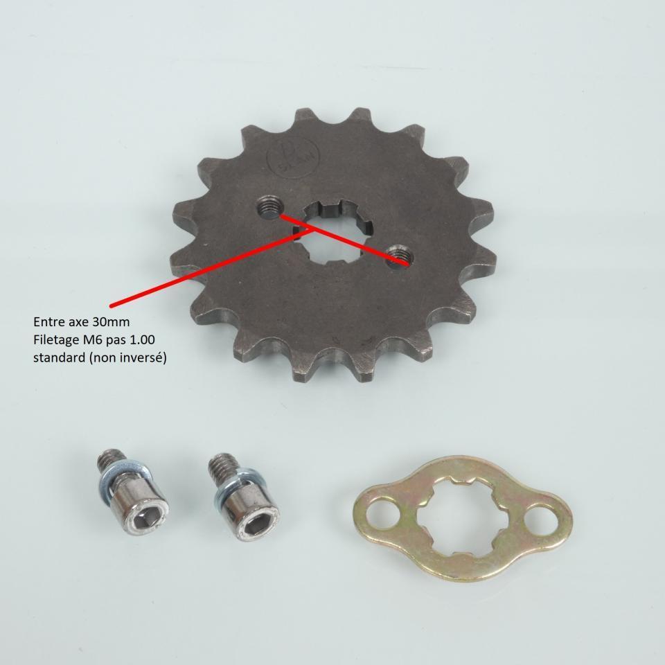 Pignon de sortie de boite origine pour Moto TNT 125 City Euro 1 16 dents pas 420 Neuf