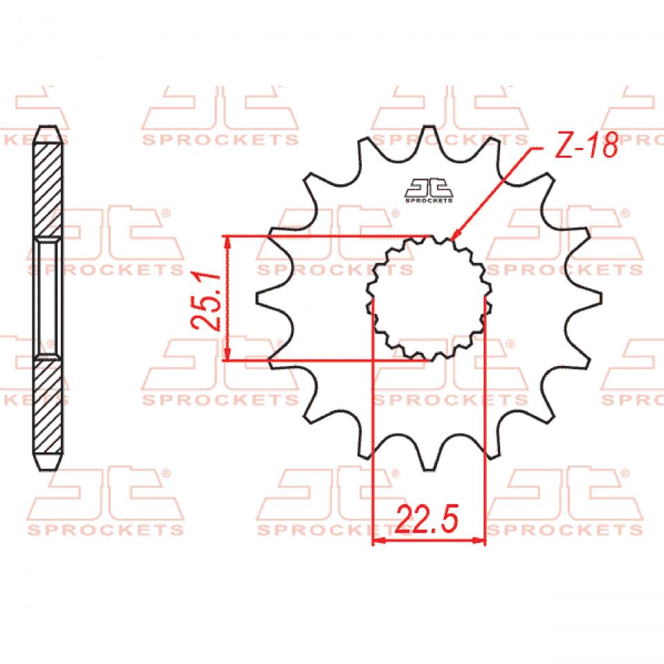 Pignon de sortie de boite JT Sprockets pour Auto Neuf