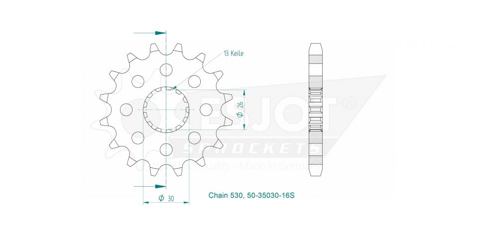Pignon de sortie de boite Esjot pour Auto Neuf