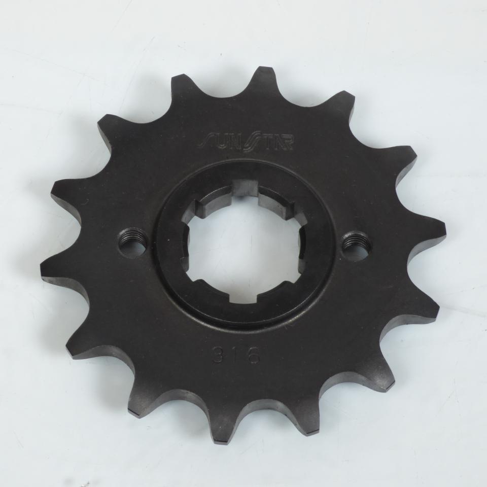 Pignon de sortie de boite Sunstar pour Moto Yamaha 350 TT 1986 à 1995 14 dents / AVG / Avec étrier AR Neuf