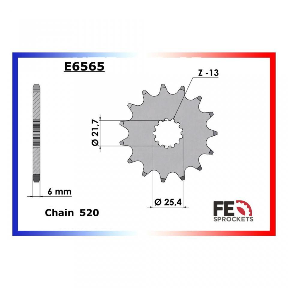 Pignon sortie boite FE pour moto Kawasaki 300 KLX R 2003 à 2006 14 dts P520 Neuf