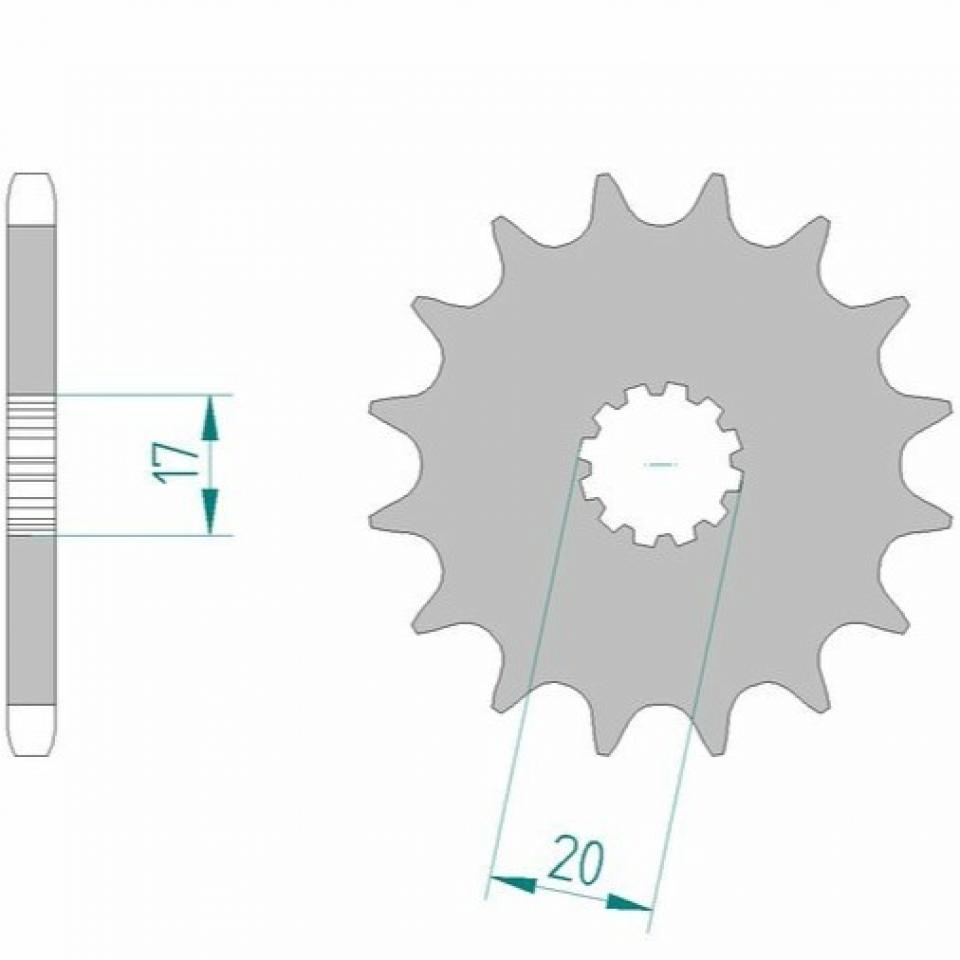 Pignon de sortie de boite Afam pour Moto CPI 50 SM Neuf