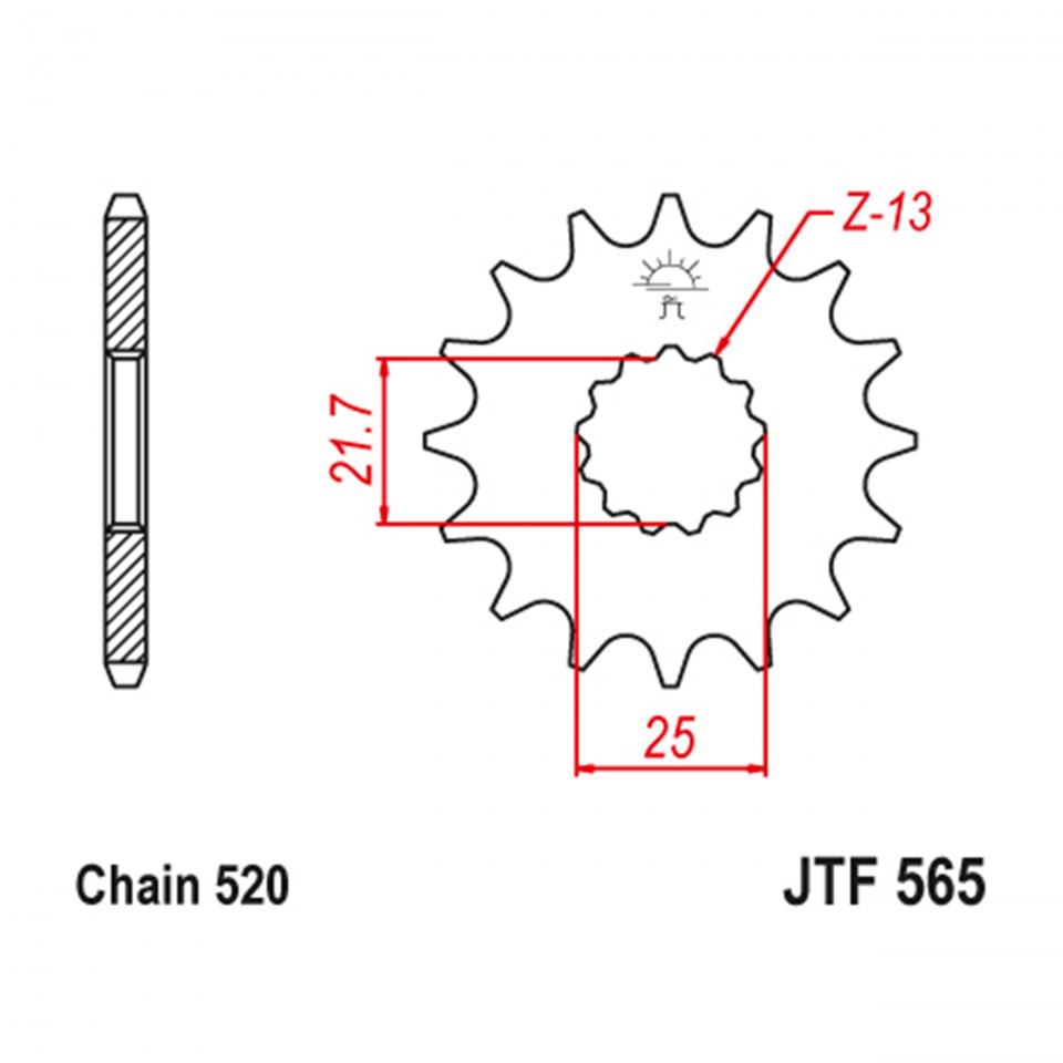 Pignon de sortie de boite JT Sprockets pour Auto Neuf