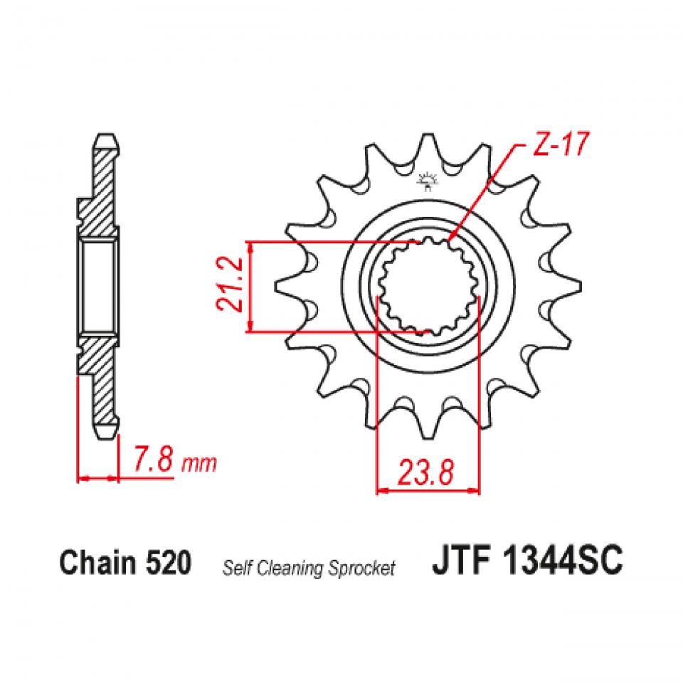 Pignon de sortie de boite JT Sprockets pour Auto Neuf