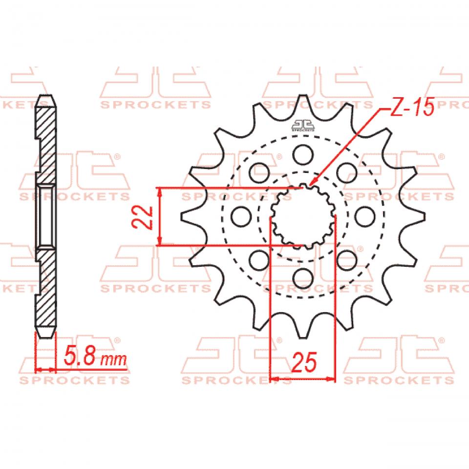 Pignon de sortie de boite JT Sprockets pour Auto Neuf