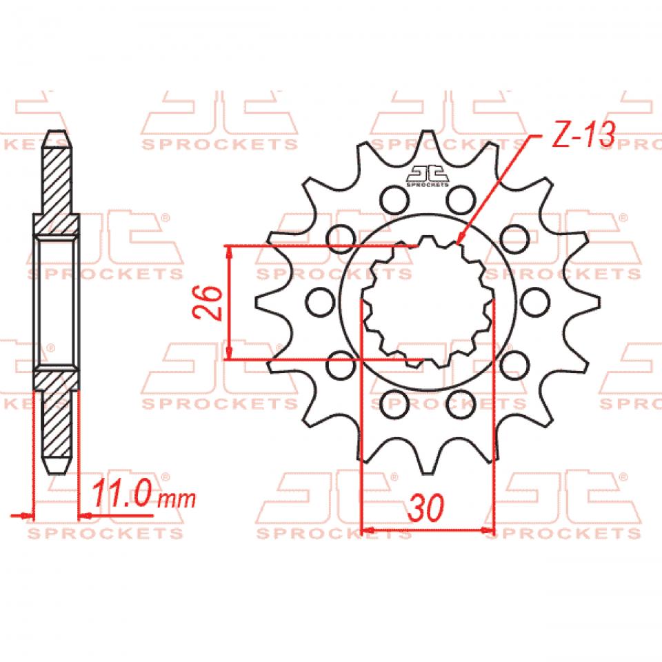 Pignon de sortie de boite JT Sprockets pour Auto Neuf