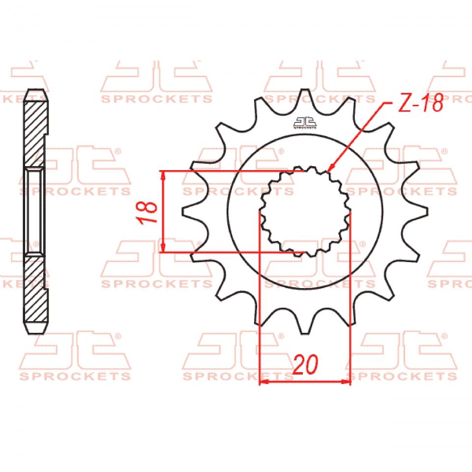 Pignon de sortie de boite JT Sprockets pour Auto Neuf