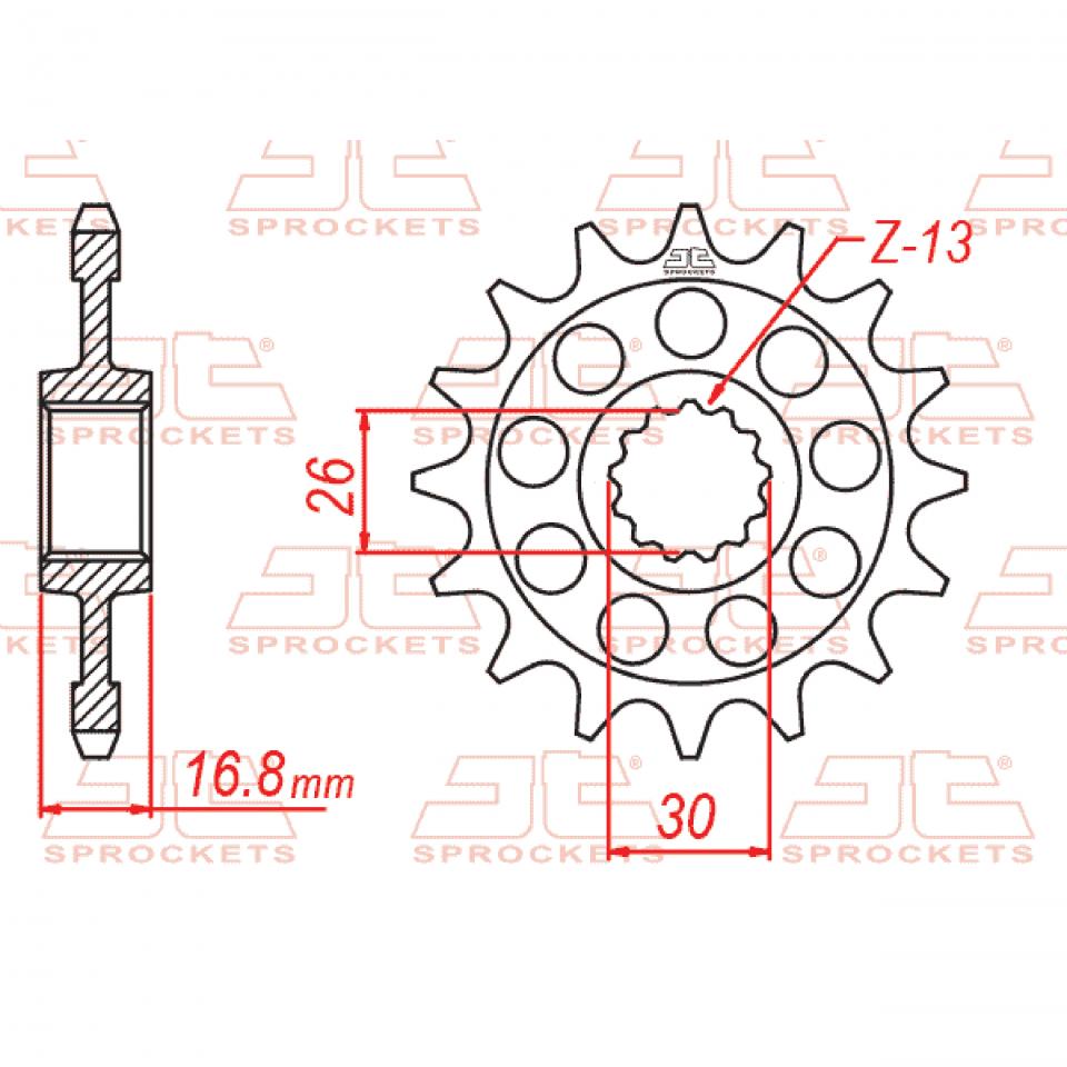 Pignon de sortie de boite JT Sprockets pour Auto Neuf
