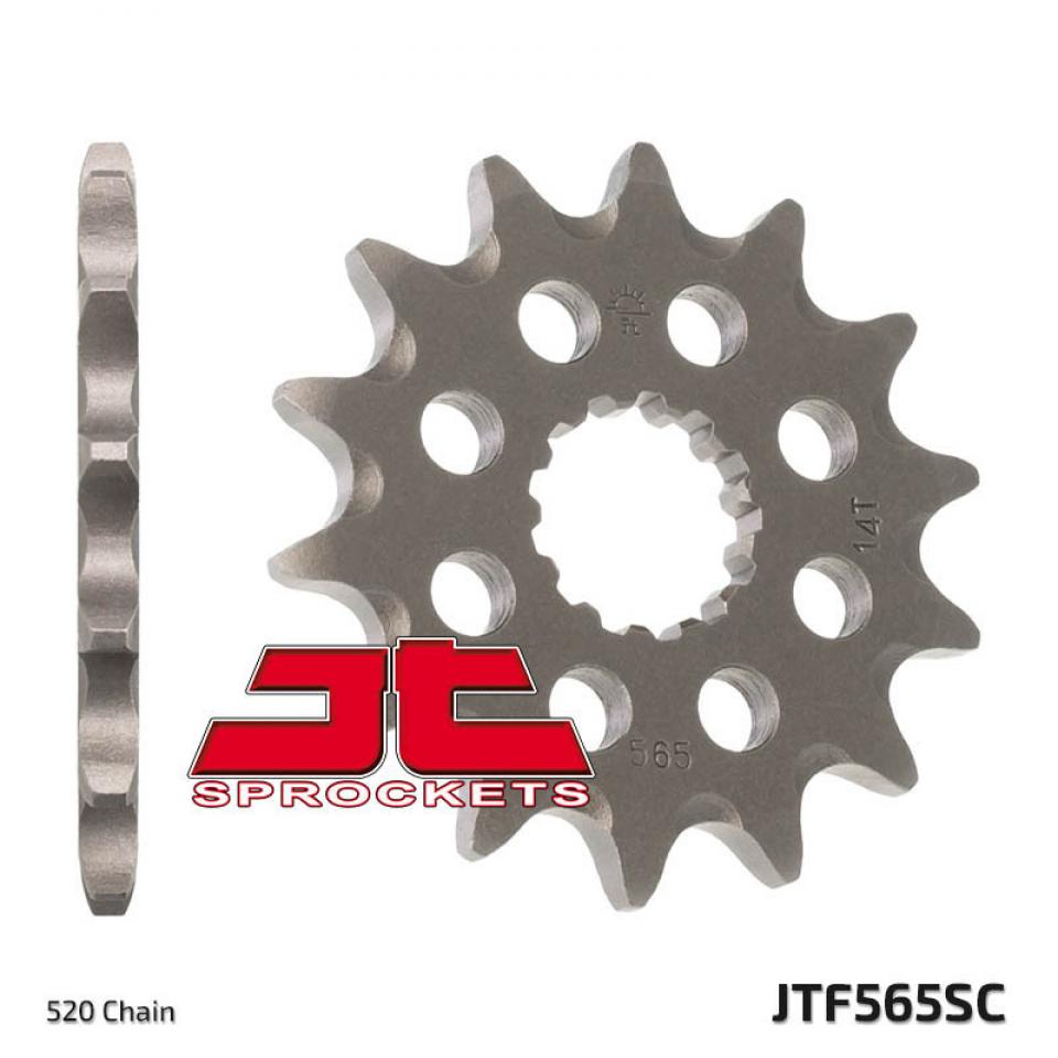 Pignon de sortie de boite JT Sprockets pour Moto Suzuki 500 GSE 1988 à 1993 14 dents pas 520 / JTF565.14 SC Neuf