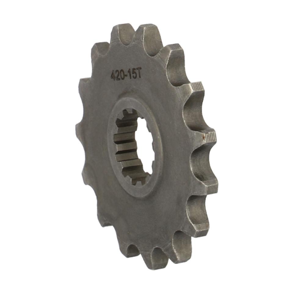Pignon de sortie de boite Teknix pour Moto Beta 50 RR motard 2013 à 2018 15 dents pas 420 Neuf