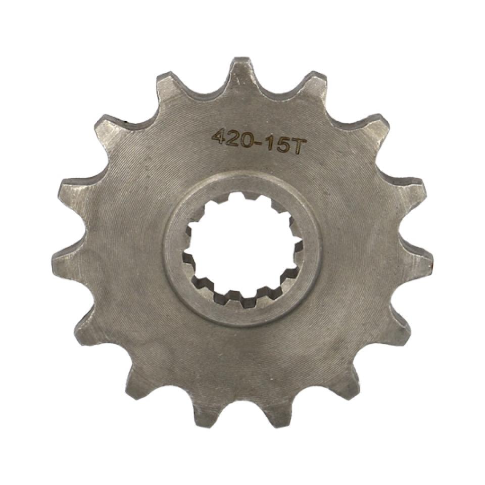 Pignon de sortie de boite Teknix pour Moto Beta 50 RR motard 2013 à 2018 15 dents pas 420 Neuf
