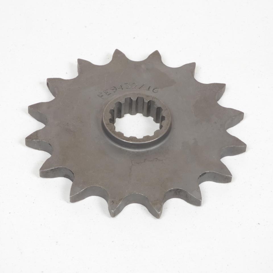 Pignon de sortie de boite France Equipement pour Moto Suzuki 350 DR 1990 à 1993 E9432.16 / 16 dents pas 520 Neuf